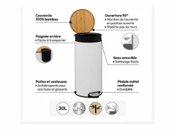 Five Cubo de basura con capacidad de 30 litros 30 L