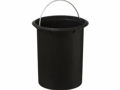 Discount Cubo de Basura de Baño de Metal y Bambú 3L con Cierre Suave y Silencioso Accesorios De Wc