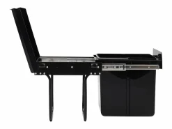 Online Helloshop26 Cubo de basura de cocina extraíble con mecanismo de cierre suave 20 litros 02_0006082 Negro