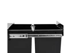 Online Helloshop26 Cubo de basura de cocina extraíble con mecanismo de cierre suave 20 litros 02_0006082 Negro