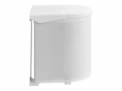 Clearance Helloshop26 Cubo de basura de cocina integrado de plástico de 12 litros 02_0006062 Blanco