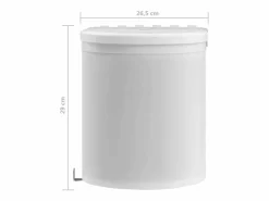 Clearance Helloshop26 Cubo de basura de cocina integrado de plástico de 12 litros 02_0006062 Blanco