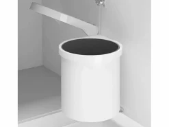 Outlet Helloshop26 Cubo de basura de cocina integrado de plástico de 8 litros 02_0006083 Blanco
