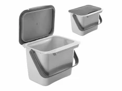 METALTEX Cubo de Basura Orgánico con Tapa de Plástico 400 cl