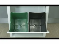 Cubo de basura para la cocina - Cubo de reciclaje - 2 compartimentos de 20L - CUBEK Cubo De Basura Para Cocina