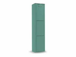 Outlet Don Hierro Cubo de basura para la cocina - Cubo de reciclaje - 3 compartimentos de 20L - CUBEK Azul turquesa