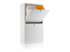 Don Hierro Cubo de basura para la cocina - Cubo de reciclaje - 4 compartimentos de 20L -51,7(ancho)x91,7(alto)x27,3(fondo) cm. - - EMI