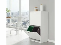 Don Hierro Cubo de basura para la cocina - Cubo de reciclaje - 4 compartimentos de 20L -51,7(ancho)x91,7(alto)x27,3(fondo) cm. - - EMI