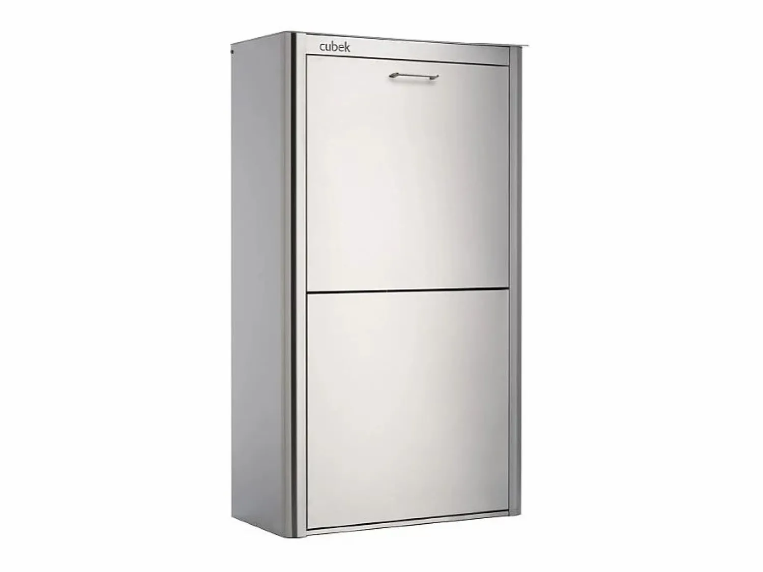 Don Hierro Cubo de basura para la cocina - Cubo de reciclaje - 4 compartimentos de 20L - acero Inoxidable - CUBEK