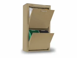 Don Hierro Cubo de basura para la cocina - Cubo de reciclaje - 4 compartimentos de 20L - CUBEK
