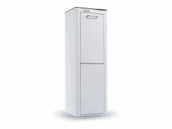 Don Hierro Cubo de basura para la cocina - Cubo de reciclaje - 2 compartimentos de 20L - CUBEK Blanco
