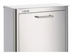 Online Don Hierro Cubo de basura para la cocina - Cubo de reciclaje - 2 compartimentos de 20L - Acero Inoxidable - CUBEK Plateado