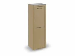 Discount Don Hierro Cubo de basura para la cocina - Cubo de reciclaje - 2 compartimentos de 20L - CUBEK Beige