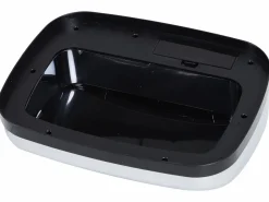 Homcom Cubo de basura plata 33x25x58 cm