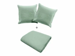 Douceur d'intérieur Cubre Cama Acolchado y 2 Fundas de Almohada Romane
