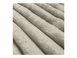 Soleil d'ocre Cubrecama de franela y terciopelo 180x220 cm HIMALAYA crudo, por
