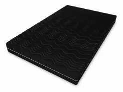 Cubrecama TOP5, tamaño del cubrecolchón: 90 x 200 x 5, funda incluida, color del cubrecama: negro, dureza media: H3