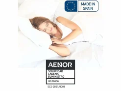 Hot Cambia tus muebles Cubrecolchón acolchado de 150x190-200x26 cm absorbente y transpirable en blanco Zafir