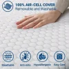Hot Cubrecolchón Doble de espuma viscoelástica| protectores de colchón 6 cm | Cubrecolchón desenfundable | Antibacteriano y antihongos | 165 x 210 Sobrecolchón