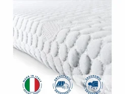 The White Stone Cubrecolchón individual de espuma viscoelástica | protectores de colchón 6 cm | Cubrecolchón desenfundable | Antibacteriano y antihongos | 125 x 190