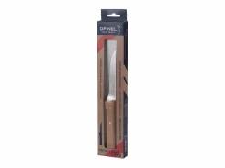Opinel Cuchillo de Carne Parallèle N°122 de Acero Inoxidable con Mango de Haya Barnizado