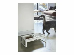 Online Cuenco de diseño doblemente elevado para el gato Tower Comida Para Animales De Compañía