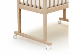 Outlet AT4 Cuna bebé NOA madera - Haya Cruda - 40 x 80 - 86 x 45 x 80 cm Color natural claro
