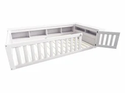 Outlet Cuna bebé 90x200 cm - con almacenamiento - con puerta - con somier de láminas - (colchón no incluido) Mueble De Bebé