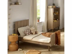 Sauthon Cuna evolutiva Mokka, Cama evolutiva 140x70 y cómoda - Chêne Mokka