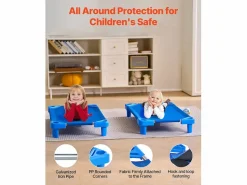 Cuna para Bebé SucceBuy Apilable, 107 x 58 cm, , Lote de 6, para Guarderías, Escuelas Infantiles y Aulas