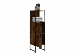 Hot Cynmar Armario de baño madera ingeniería roble ahumado 33x33x120,5 cm Columna De Baño