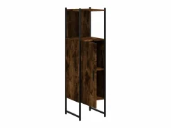 Hot Cynmar Armario de baño madera ingeniería roble ahumado 33x33x120,5 cm Columna De Baño