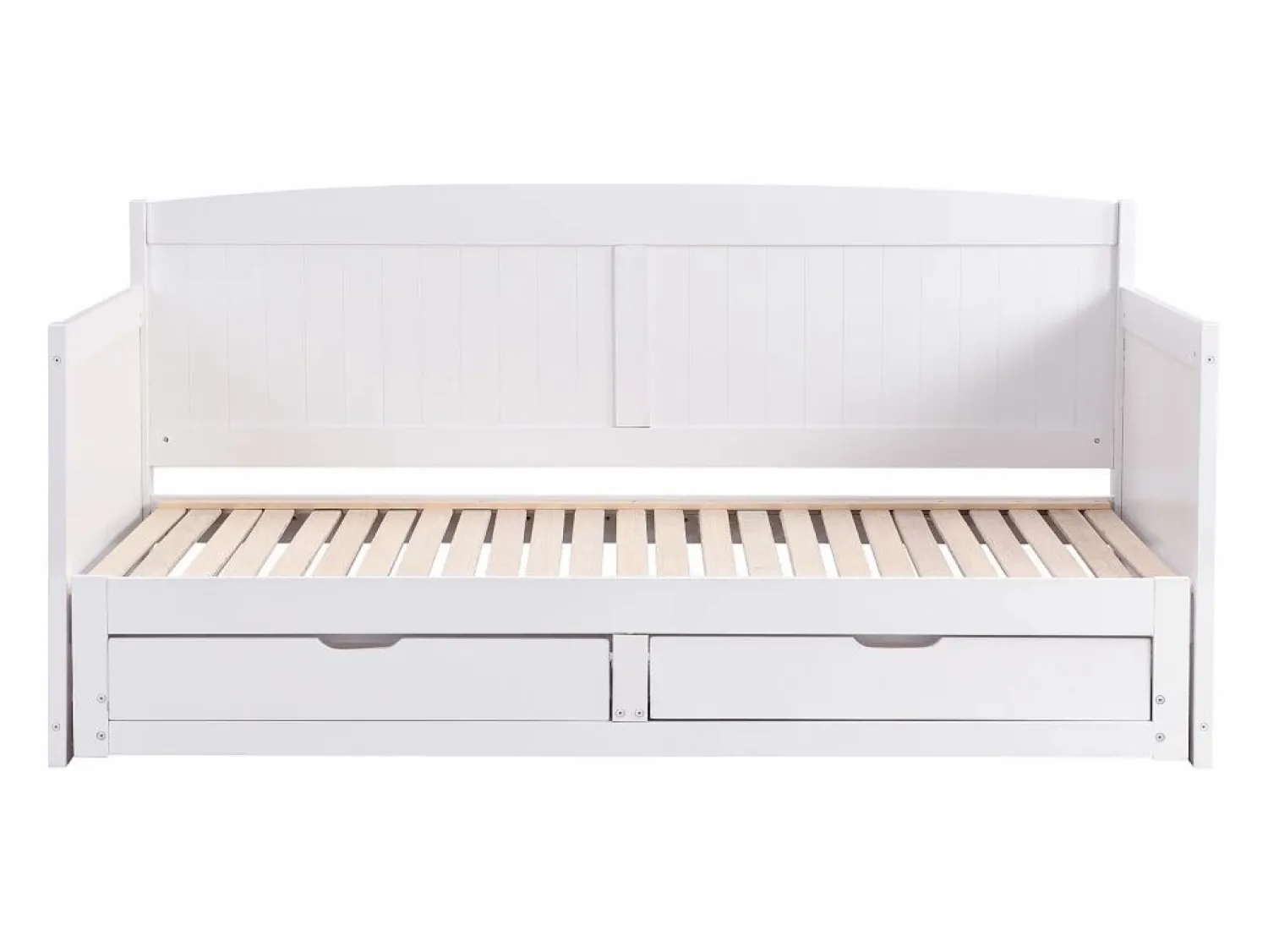 Vente-unique Daybed de 90x190 o 180x190 cm con cajones en pino y MDF - DINIVA