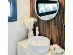 Online Essebagno Deco mezclador alto lavabo Blanco