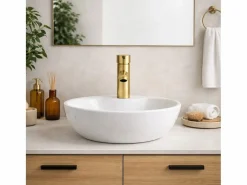 Outlet Deco mezclador de lavabo bajo oro cepillado Grifo