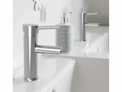 New Deco mezclador lavabo bajo cromo Grifo