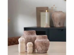 Outlet House Nordic Decoración de cemento beige Estatuilla 6.5 x 6.5 x 15 cm Multicolor