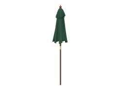 Hot Delinra Sombrilla de jardín con poste de madera verde 196x231 cm Sombrilla