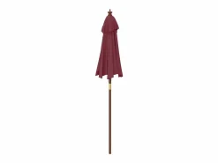 Online Delinra Sombrilla de jardín con poste de madera rojo burdeos 196x231 cm Sombrilla