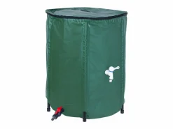 Mobilibrico Depósito de agua de lluvia de 200L en PVC con grifo y válvula de drenaje