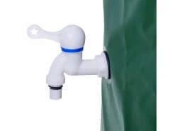 Mobilibrico Depósito de agua de lluvia de 200L en PVC con grifo y válvula de drenaje
