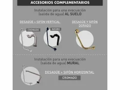 Clearance Desagüe CRAWLEY para bañeras retro Cañería