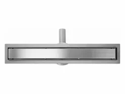 Online Rea Desagüe lineal de acero inoxidable Pure Neo Pro 900 Brush Steel Plateado