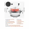 New Deshojadora Manual SucceBuy 42 cm Cortabrotes Cuchilla de Acero Inoxidable, Cuenco de Corte Hidropónico Húmedo y Seco, Corte Rotativo Trenzado Materiales Y Utensilios De Cocina