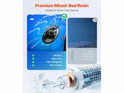 Desmineralizador de Agua SucceBuy para Lavado de Coche sin Manchas, Sistema de Agua Desionizada con Medidor TDS Integrado, Filtro Antimanchas, para Vehículos