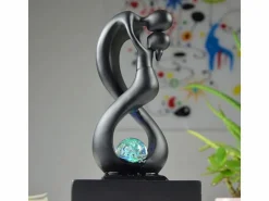 Discount Diseño de fuentes de interior con iluminación LED Amor Estatua