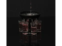 Mister Gadget Dispensador de 6 vasos de chupito s de 13 cm Negro