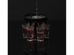 Mister Gadget Dispensador de 6 vasos de chupito s de 13 cm Negro