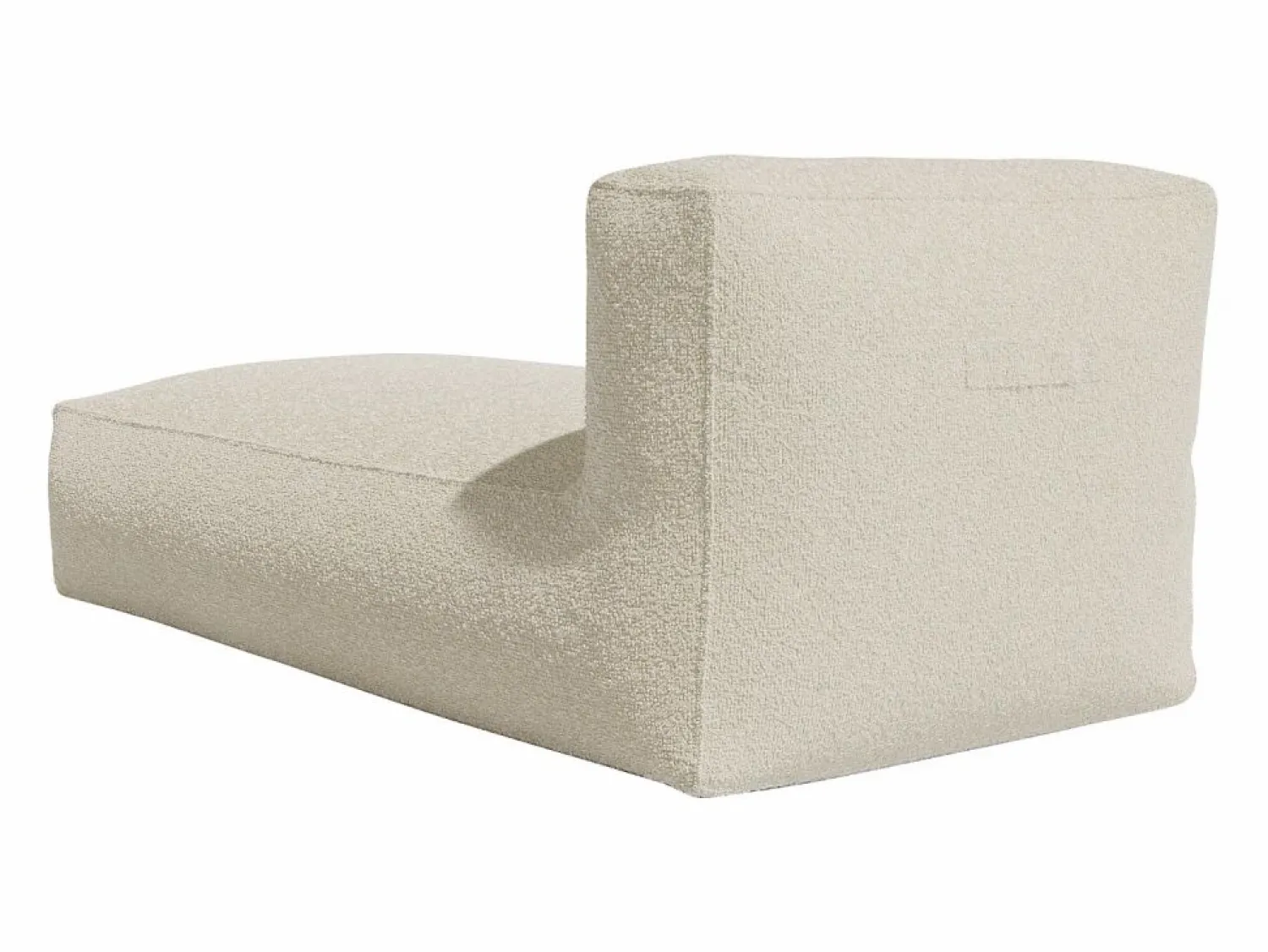 Vente-unique Diván en tela bouclé color NOUMARA