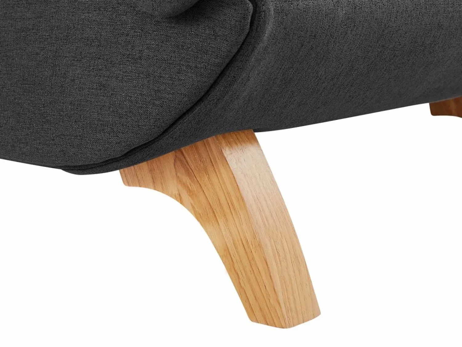 Discount Vente-unique Diván (ángulo derecho) convertible de tela antracita con cojines grises PENELOPE Gris antracita